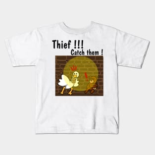 cute thief Kids T-Shirt